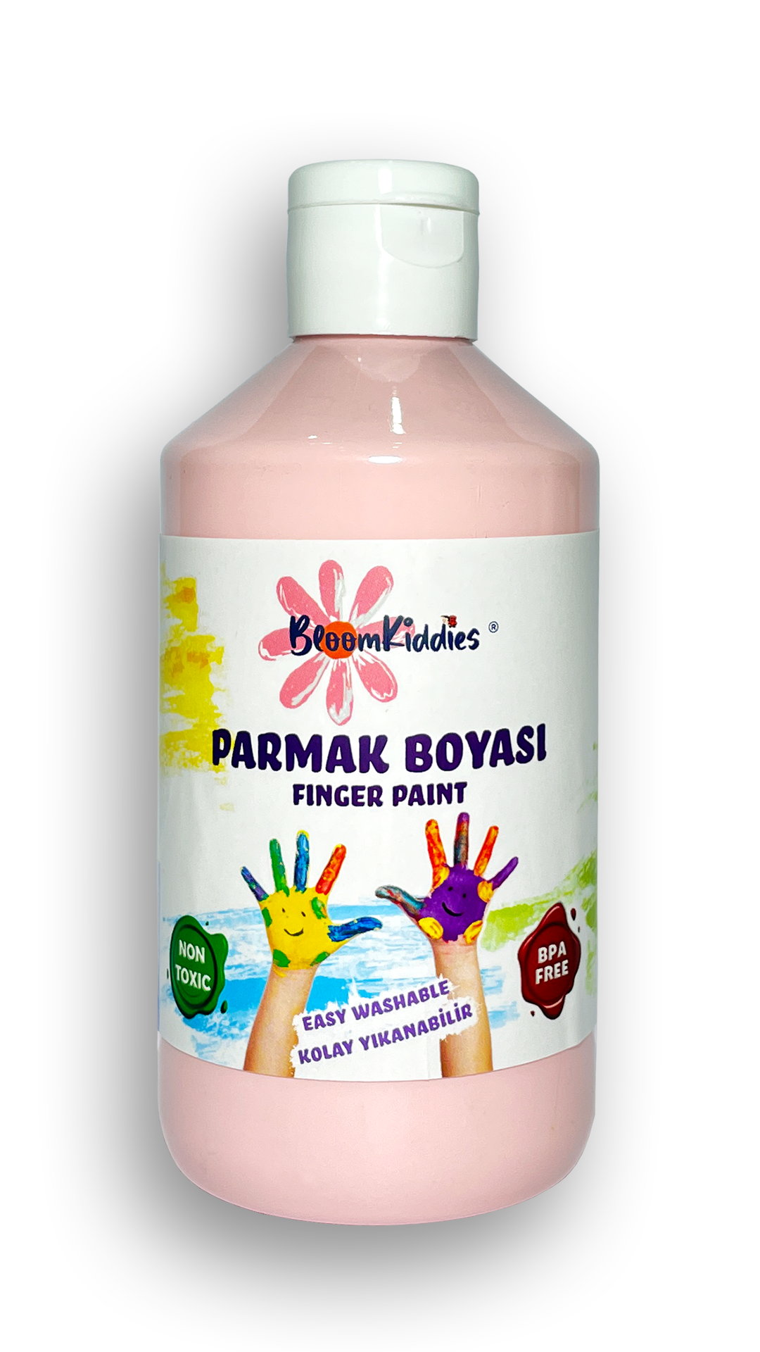 BloomKiddies - Yıkanabilir Parmak Boya 300 ml- Pembe